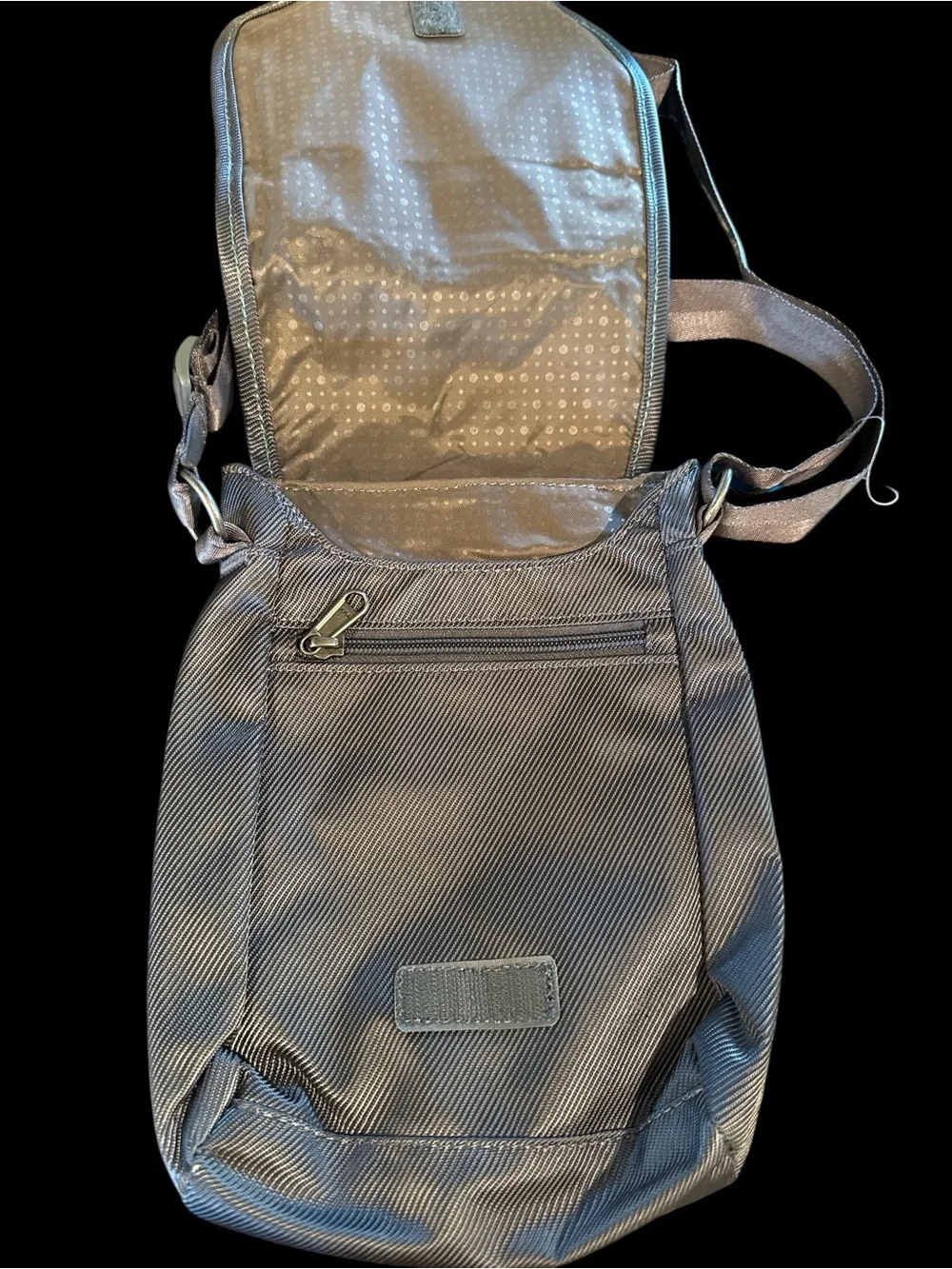 Columbia Teal and Brown Messenger Crossbody Bag - Picture 2 of 3